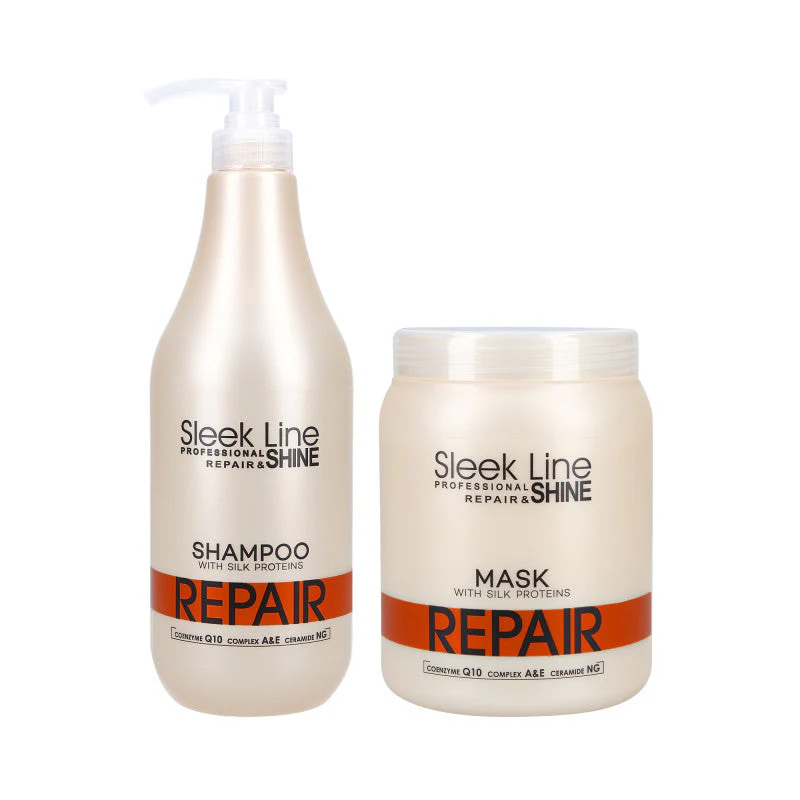 STAPIZ SLEEK LINE REPAIR Zestaw Szampon 1000 ml+Maska 1000 ml