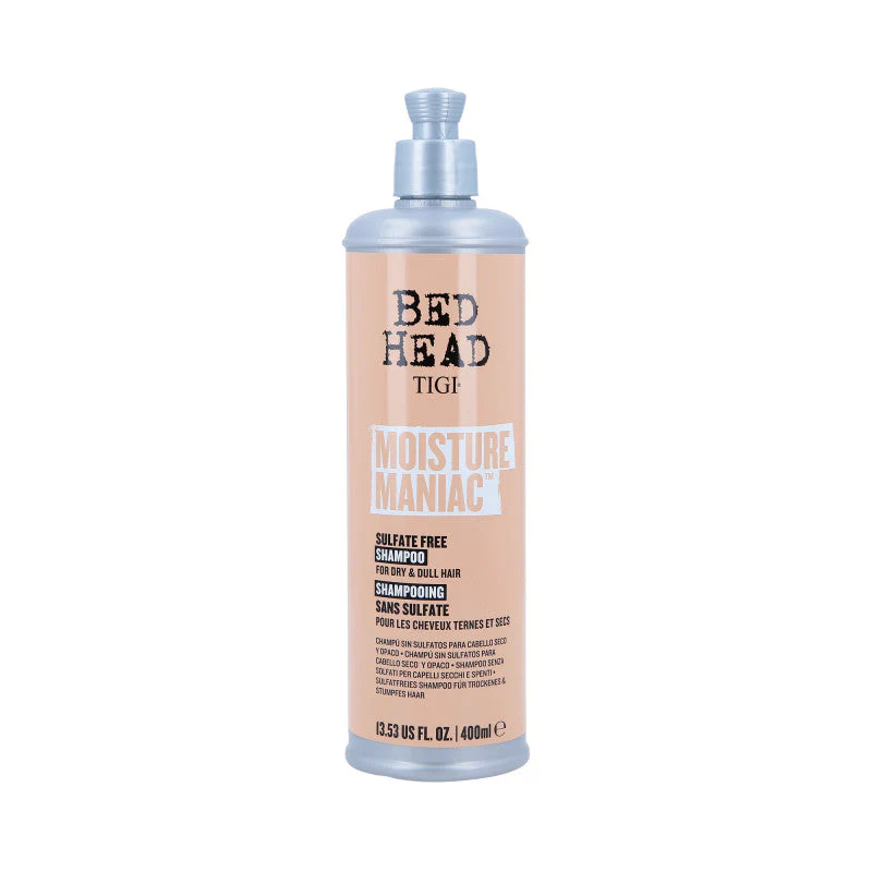 TIGI BED HEAD MOISTURE MANIAC Głęboko nawilżający szampon do włosów suchych 400 ml