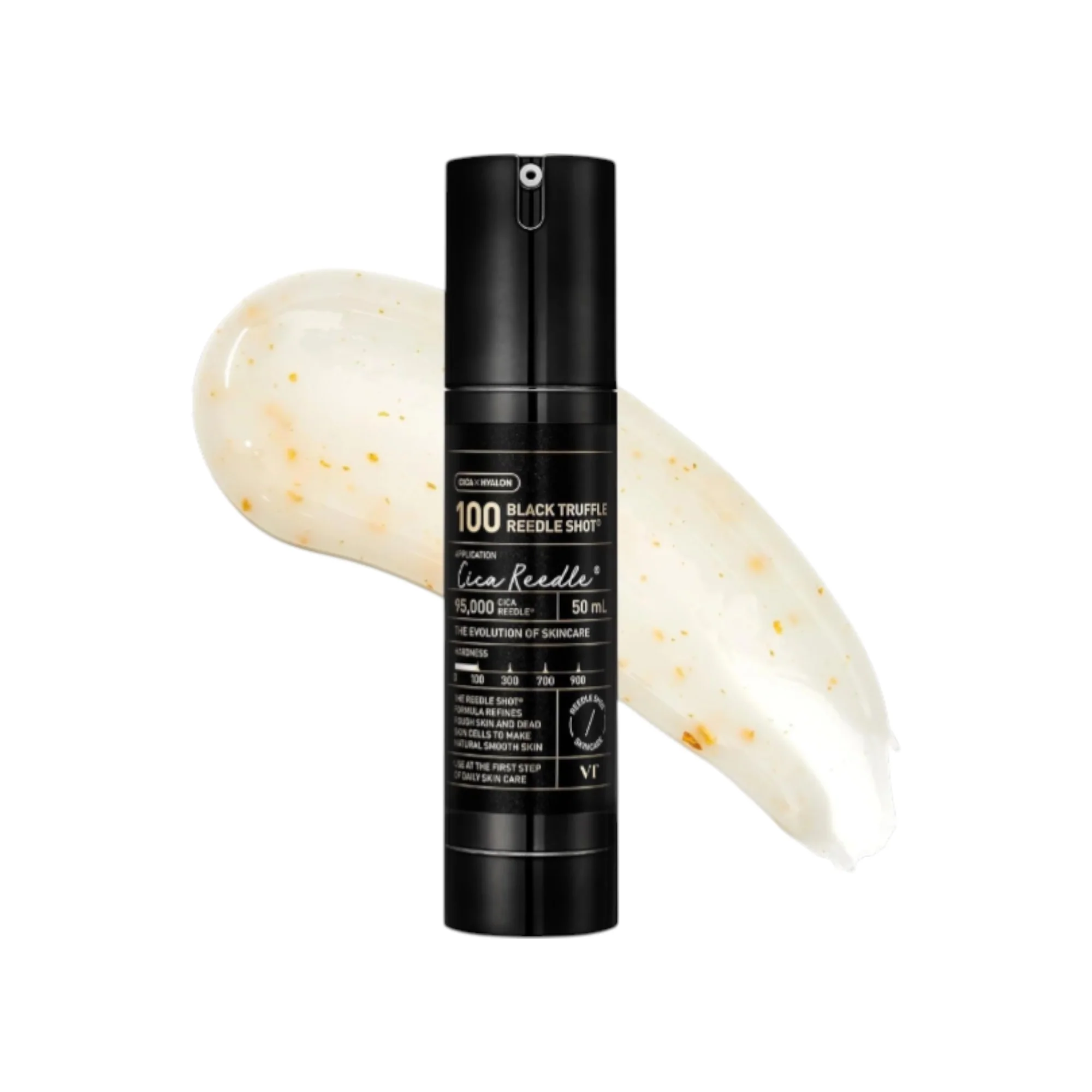 VT COSMETICS BLACK TRUFFLE REEDLE SHOT 100 Przeciwzmarszczkowe serum do twarzy z ekstraktem z czarnej trufli 50 ml - Image 2