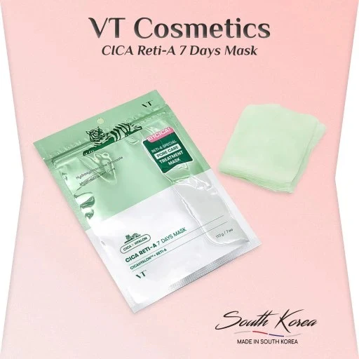 VT COSMETICS CICA RETI-A 7 DAYS Maska z retinolem 7 szt. - Image 2