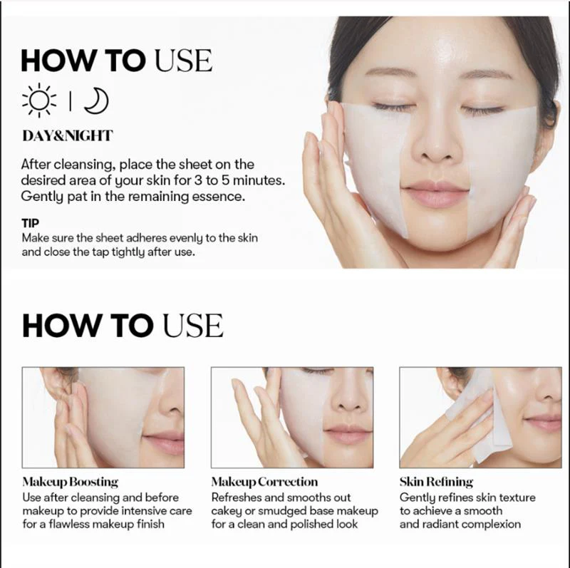 VT COSMETICS SKIN MASK PACK MILD Zestaw kojących płatków do twarzy o działaniu nawilżającym 100 szt. - Image 2