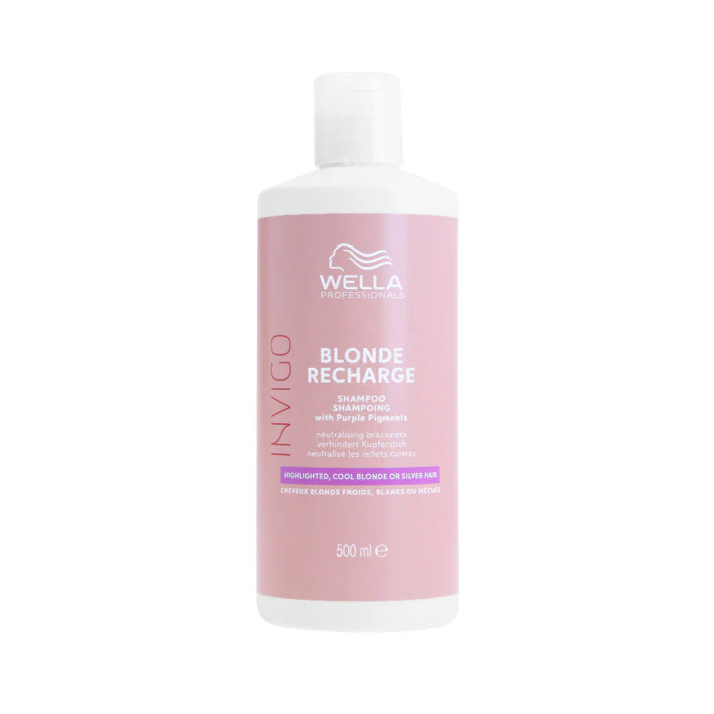 WELLA PROFESSIONALS INVIGO BLONDE RECHARGE PURPLE Szampon do włosów blond 500 ml