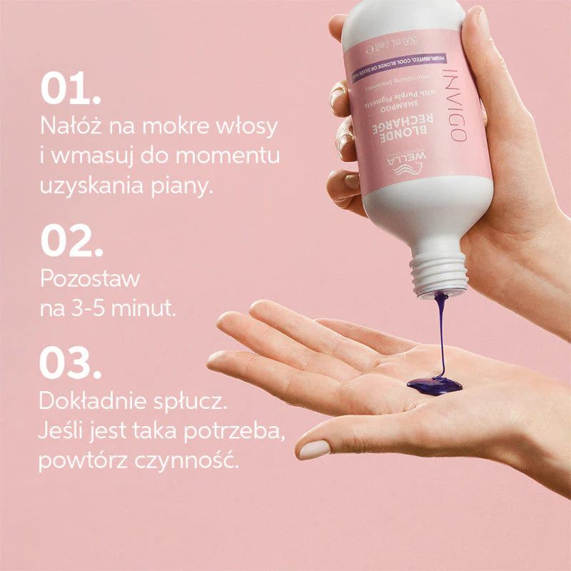 WELLA PROFESSIONALS INVIGO BLONDE RECHARGE PURPLE Szampon do włosów blond 500 ml - Image 4