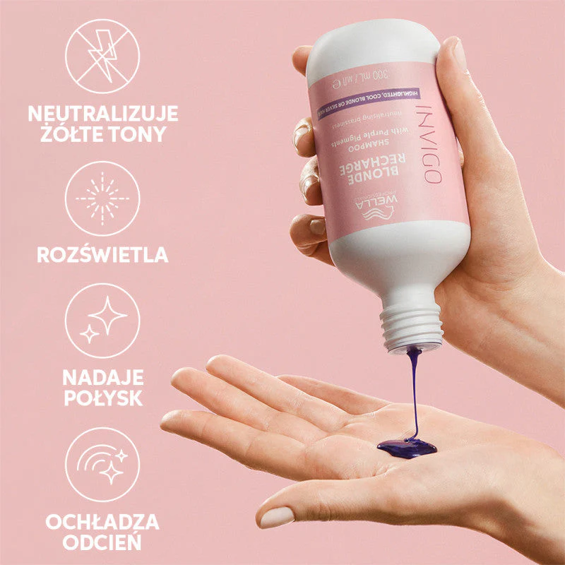 WELLA PROFESSIONALS INVIGO BLONDE RECHARGE PURPLE Szampon do włosów blond 500 ml - Image 5