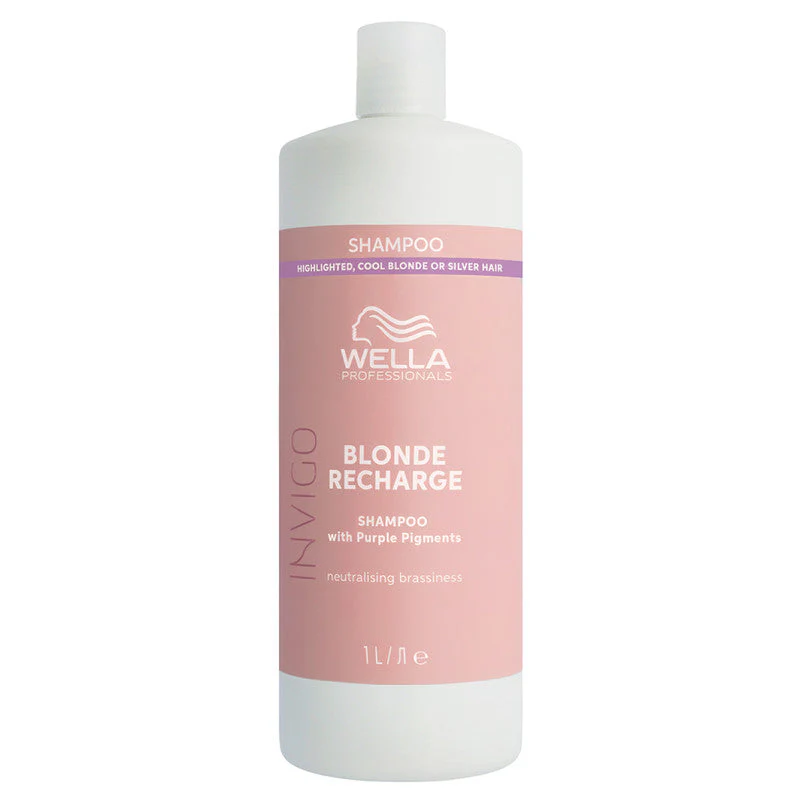 WELLA PROFESSIONALS INVIGO BLONDE RECHARGE Szampon do włosów blond 1000 ml - Image 2