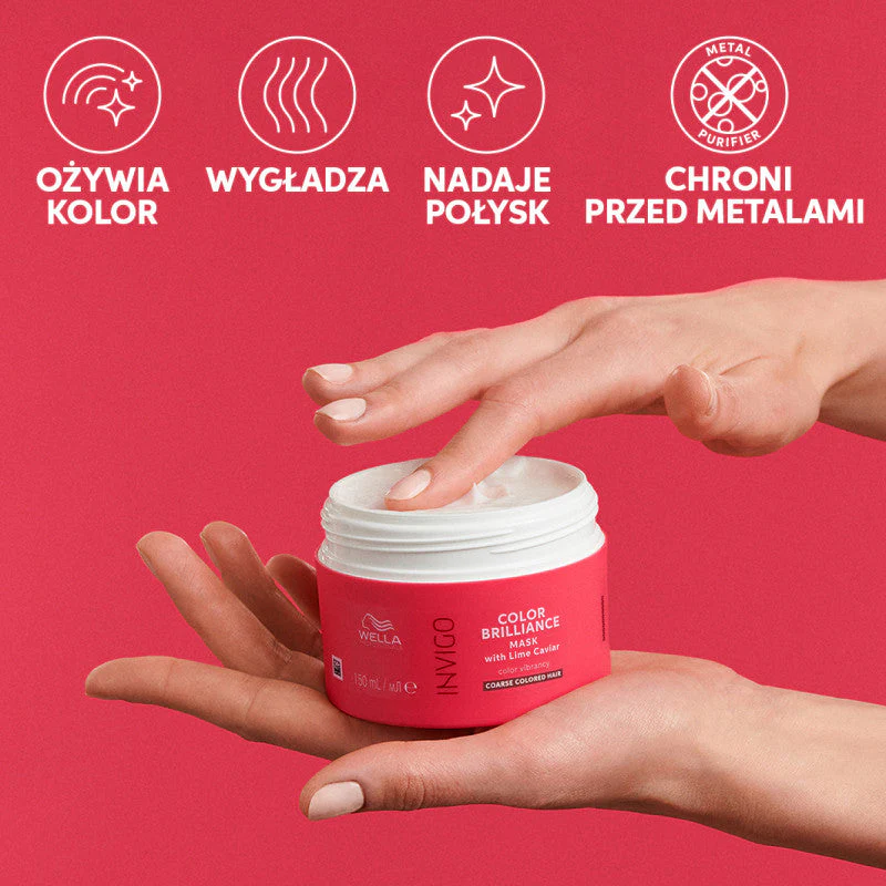 WELLA PROFESSIONALS INVIGO COLOR BRILLIANCE Maska do włosów cienkich 150 ml - Image 4