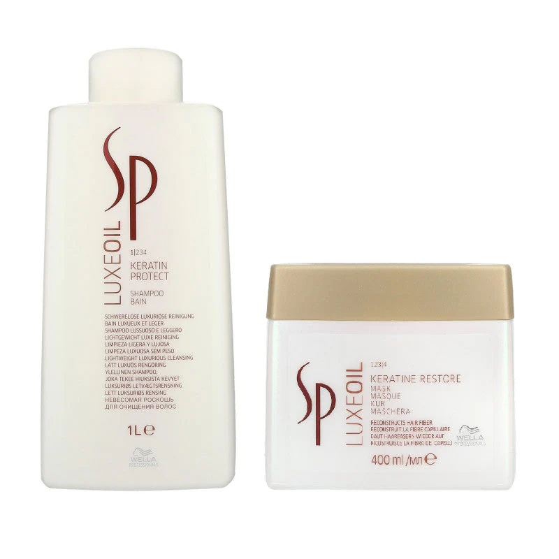 WELLA SP LUXE OIL Szampon 1000 ml + Maska 400 ml